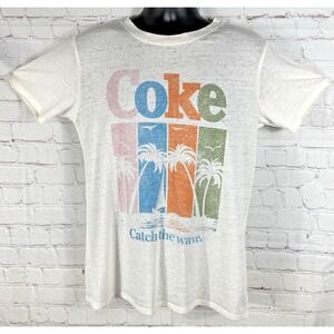 Coca-Cola Coke T-Shirt Size Medium‎ White Light Weight NWT